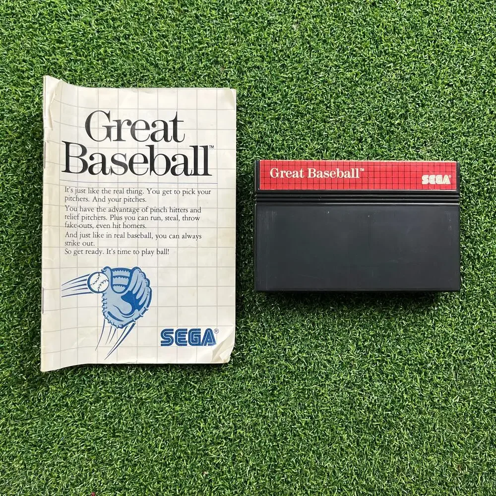 Great Baseball Sega Master System Rare Sports Video Game